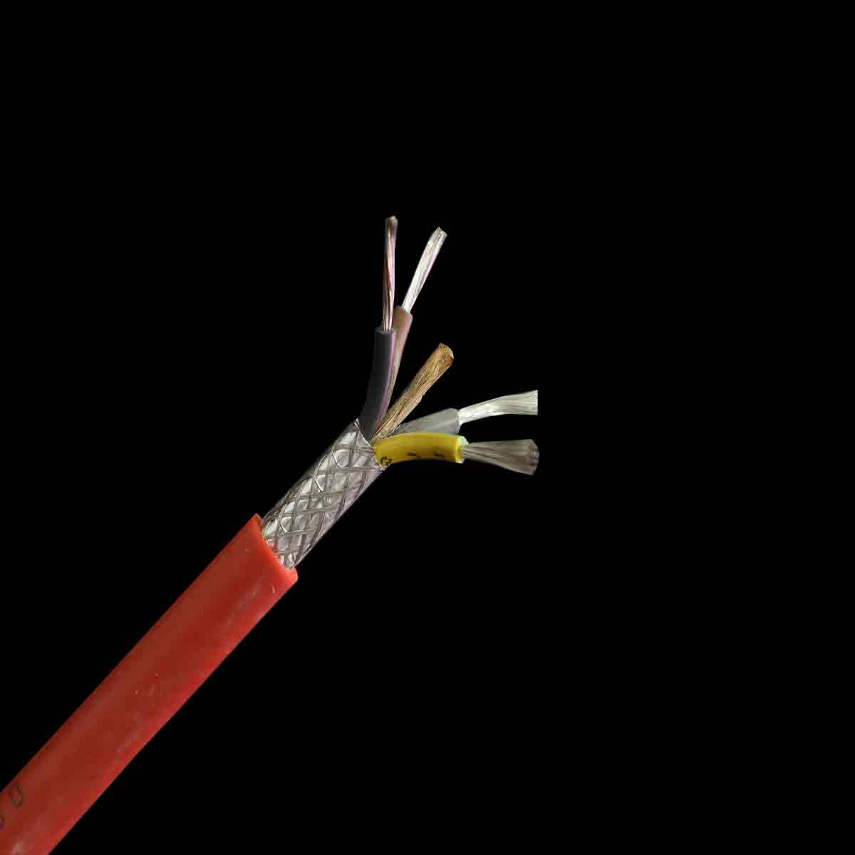 کابل سیلیکونی افشان قلع اندود  فویل و شیلد 1.5*4 آگر