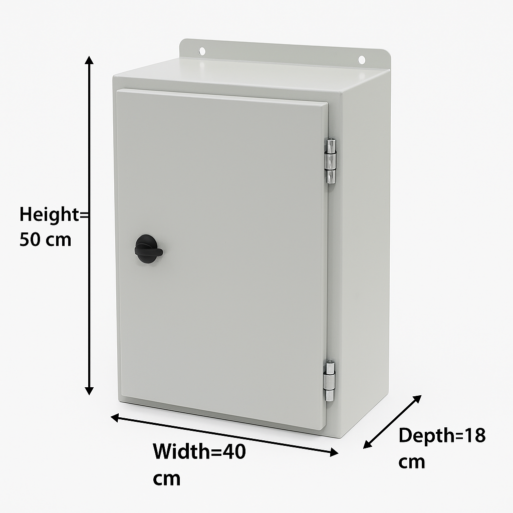 تابلو برق روکار فلزی 18*50*40*0.7m